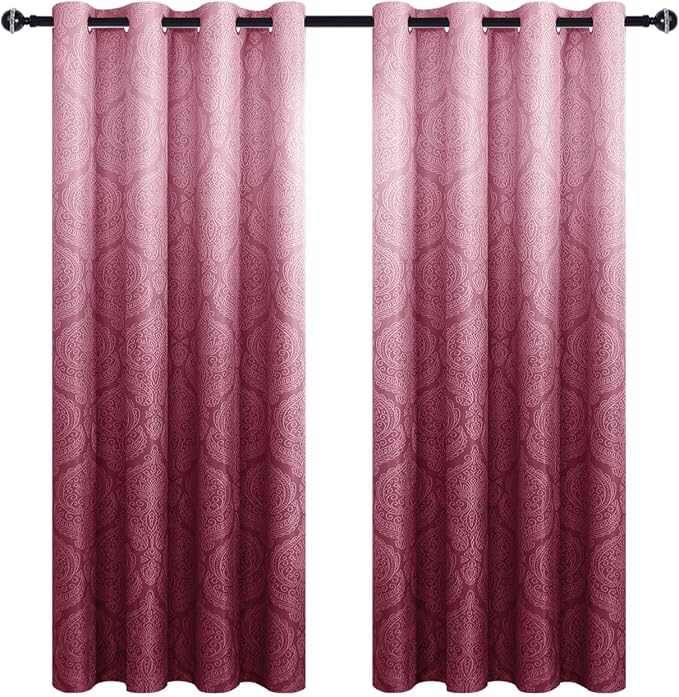 DWCN Ombre Room Darkening Blackout Curtains - Image 8