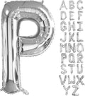Lovoir 40 Inch Large Silver Letter P Balloons Big Size Jumbo Mylar Foil Helium by Lovoir