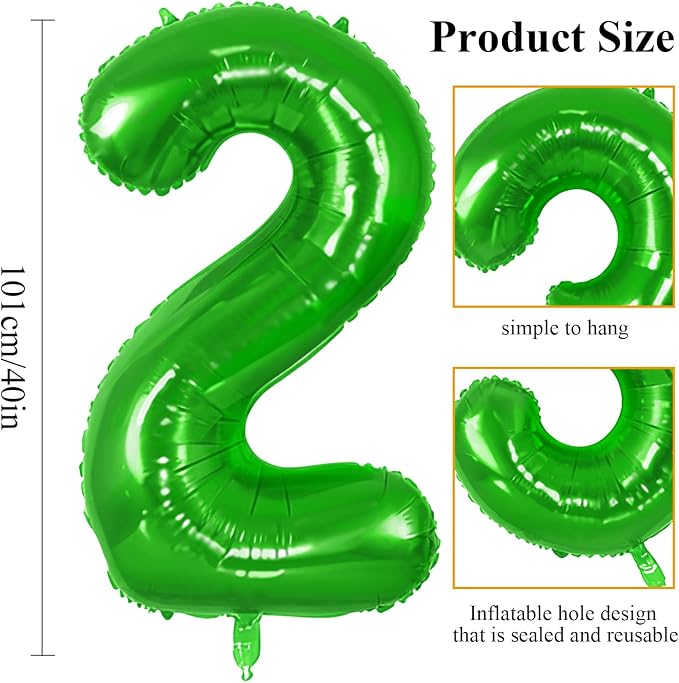 Number 42 Balloons for 42nd Birthday Party Decorations, 0-100 Large No.42 - Image 2