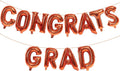 16 Inch Orange Congrats Grad Banner Balloons, Graduation Decorations 2026 by KALOR