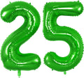 Number 25 Balloons for 25th Birthday Party Decorations, 0-100 Large No.25 by Joycard