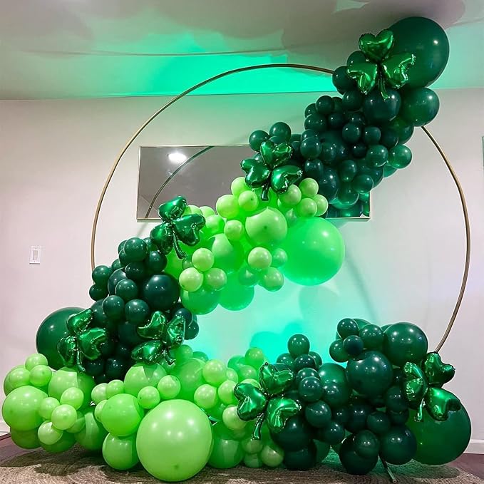 Green Balloon Arch Kit, 18 12 10 5 Inch Different Size Balloons - Image 6