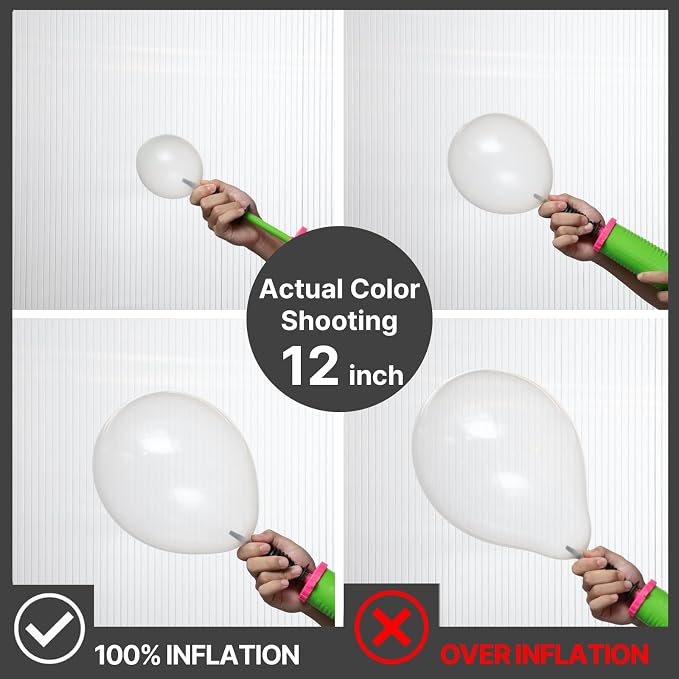 PartyWoo Clear Balloons 100pcs Transparent Latex Helium Balloons 12 Inch | - Image 4
