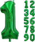 Number Balloons Green Party Balloon by United-UnicornsParty