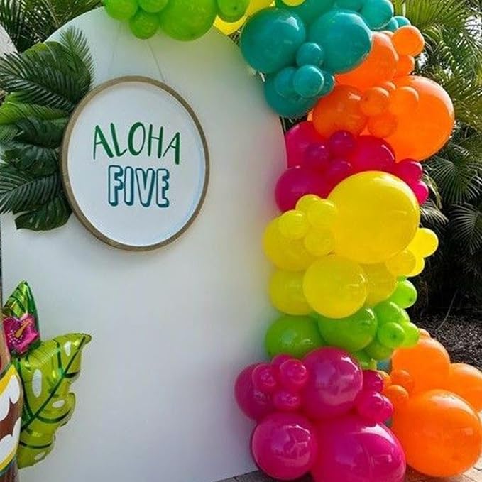 Rainbow Balloons, 12 Inch 60pcs Multicolor Rainbow Balloon Teal Blue Green - Image 6