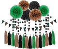 Green Black Brown Party Decorations by OURUOLA