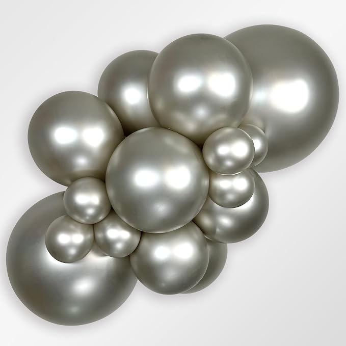 Sempertex Reflex Silver Balloons, 5 Inch, Graduation, Baby Shower, Anniversary - Image 2