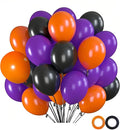 Black Orange Purple Latex Halloween Balloons 45ct 12in | Latex, classic by Unknown