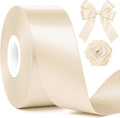 1 1/2In 30Yards Cream Ribbon for Gift Wrapping Easter Christmas Decorations | by Fullive