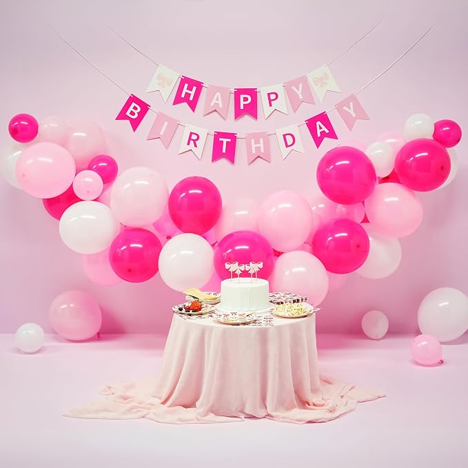 Pink Bow Birthday Decorations and Supplies - Image 9