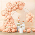 RUBFAC 105pcs Pastel Orange Balloons Peach Balloons Garland Arch Kit Different by RUBFAC