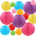LURICO 16 Pcs Colorful Paper Lanterns by LURICO