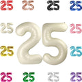 Cream Number 25 Balloon 40 Inch by IWERP