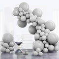 PartyWoo Gray Balloons 100pcs Matte Gray Latex Balloons Different Sizes | 18 12 by PartyWoo