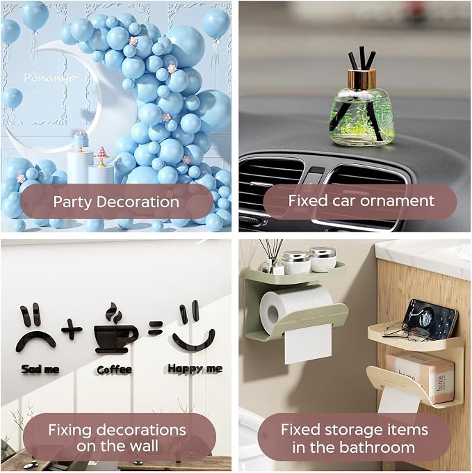 JIEHENG 300Pcs Double Sided Dot Stickers Removable, 0.8" Adhesive Putty Stickers - Image 4