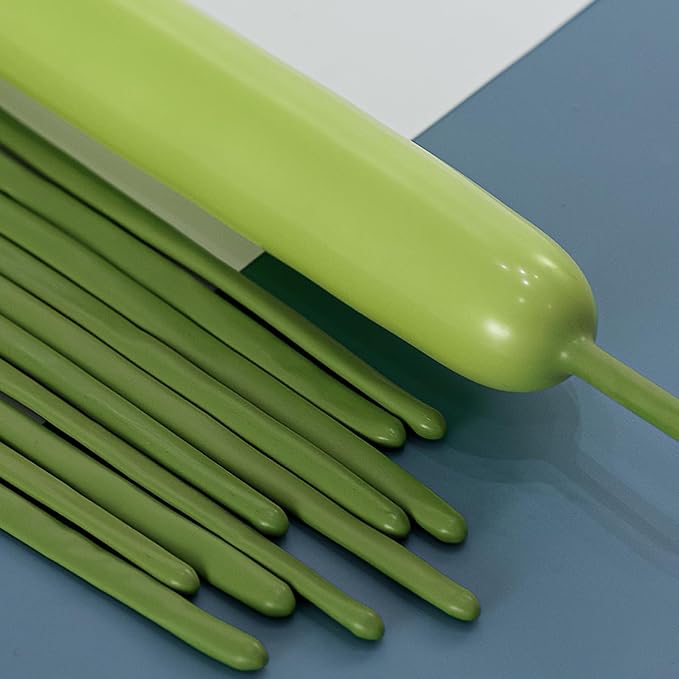 260 Balloons Olive Green, Thickened 100 Pack Long Balloons Twisting Skinny - Image 4