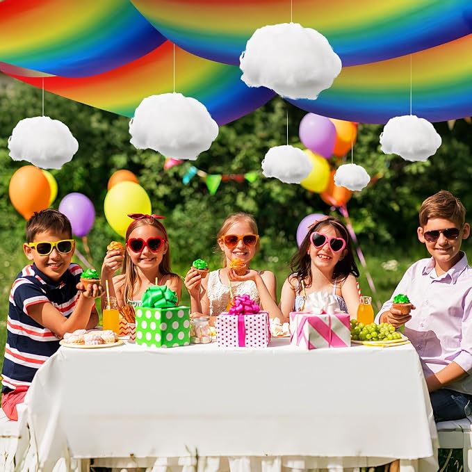 9 Pcs Rainbow Party Ceiling Decorations Kit Include 12 x 2 ft Rainbow - Image 5