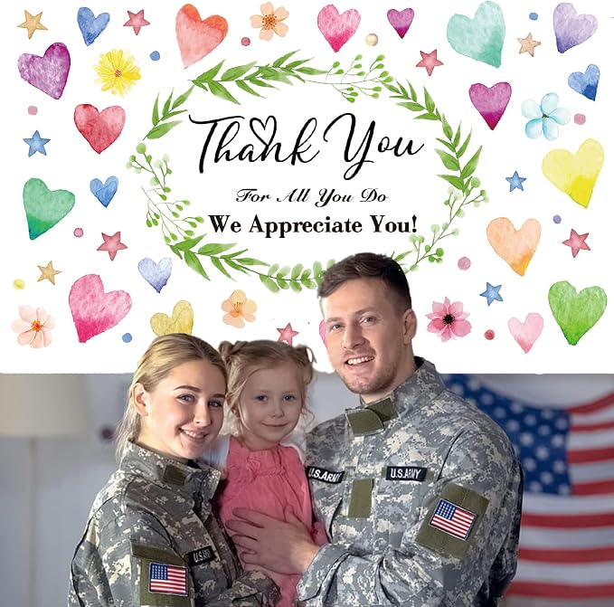 Colorful We Appreciate You Banner Thank You - Image 6