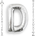 AULE 40 Inch Silver D Balloon Letter Foil A-Z Birthday Big Alphabet | Birthday by AULE