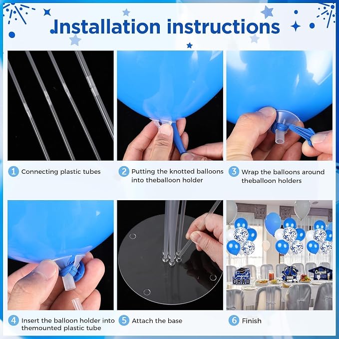 6 Sets 2026 Graduation Balloon Stand Kit - Image 4