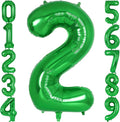Dark Green Number 2 Balloon 40 Inch, Big Large Foil Helium Number Balloons by AIQINHU