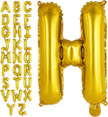 Gold Letter H Balloons, 40 Inch Large Foil Letter Balloons, Custom Phrase by YOTHORN