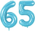 Number 65 Balloons for 65th Birthday Party Decorations, 0-100 Large No.65 by Joycard