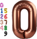 Number Balloons 0 Balloon 40 inch Coffee by Enyeopd