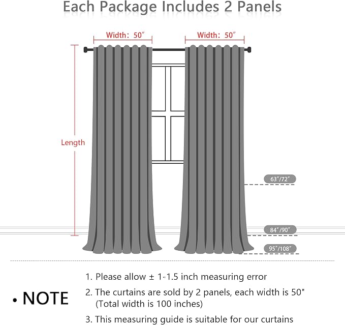 Sage Green Curtains 84 Inches Long 2 Panels Boho Curtains - Image 6