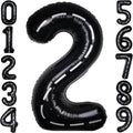 Race Car 40 Inch Black 2 Big Large Helium Balloon Number 0-9 | Track Giant by SULALABOO
