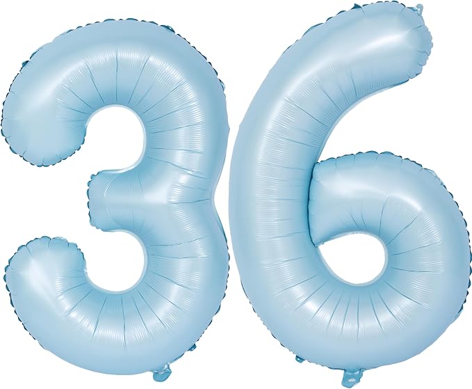 40 In Matte Blue Number Balloons Helium Foil Mylar Balloon Party Digital 36 | by Exquisitehighqualitypartydecorationstomeetyoureveryneed%EF%BC%81