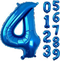 40 Inch Navy Blue Number 4 Foil Balloon by Unknown