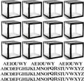 12 Pcs Transparent Balloon Boxes Clear Baby Boxes by Unknown