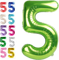 Light Green Number 5 Balloon 40 inch, Birthday Party Balloons Decorations | by Upgesy