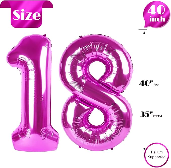 Rosy Purple 18 Balloon - Image 5