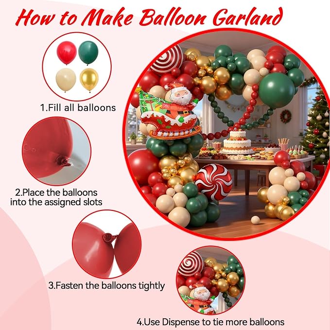Christmas Balloon Arch Kit - Image 3