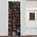 Christmas Bookshelf Door Curtain by Unknown