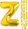 Lovoir 40 Inch Large Gold Letter Z Balloons Big Size Jumbo Mylar Foil Helium by Lovoir