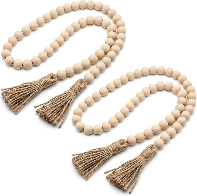 RAINFLOW Wood Bead Garland by Unknown