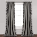 Lush Decor Reyna Ruffle Window Curtain Panel Set, Living room, or Dining Room by LushDecor