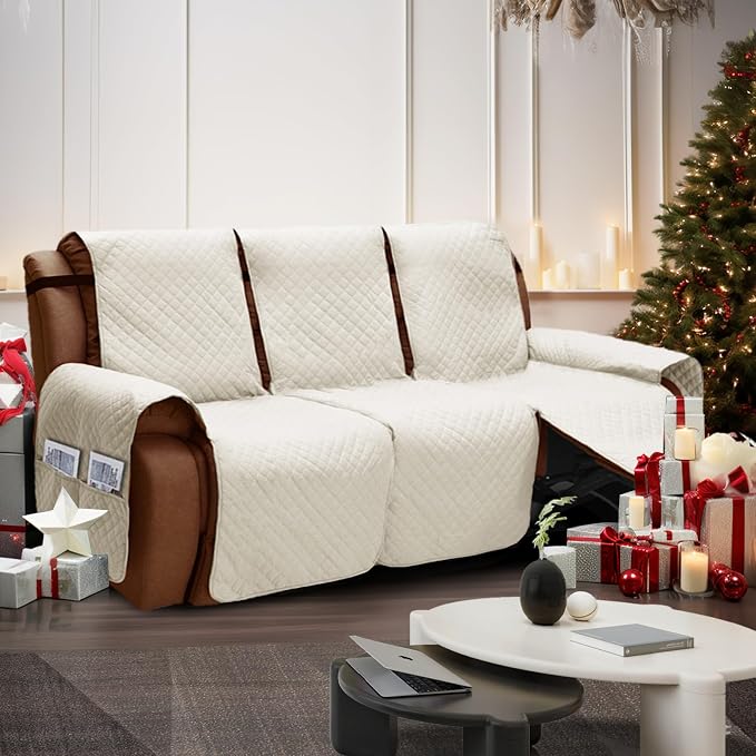 XINEAGE Water Resistant Recliner Cover, 3 seat Recliner Sofa Covers - Image 6