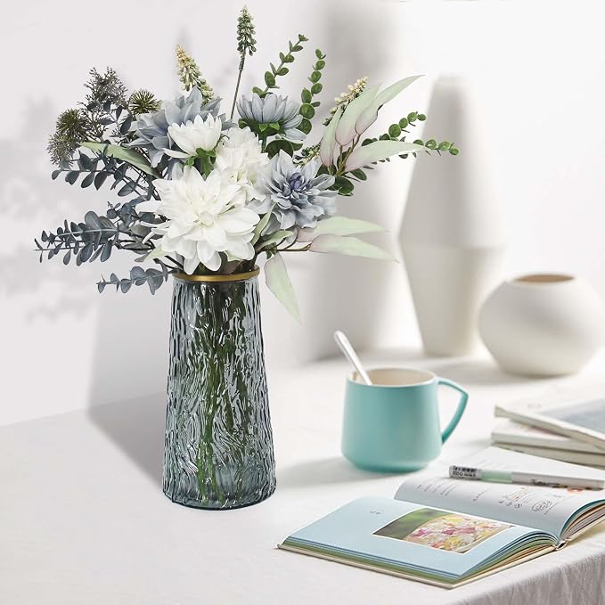 Leftover Fake Flowers in Vase, Faux Flowers in Vase, Table Centerpieces - Image 5