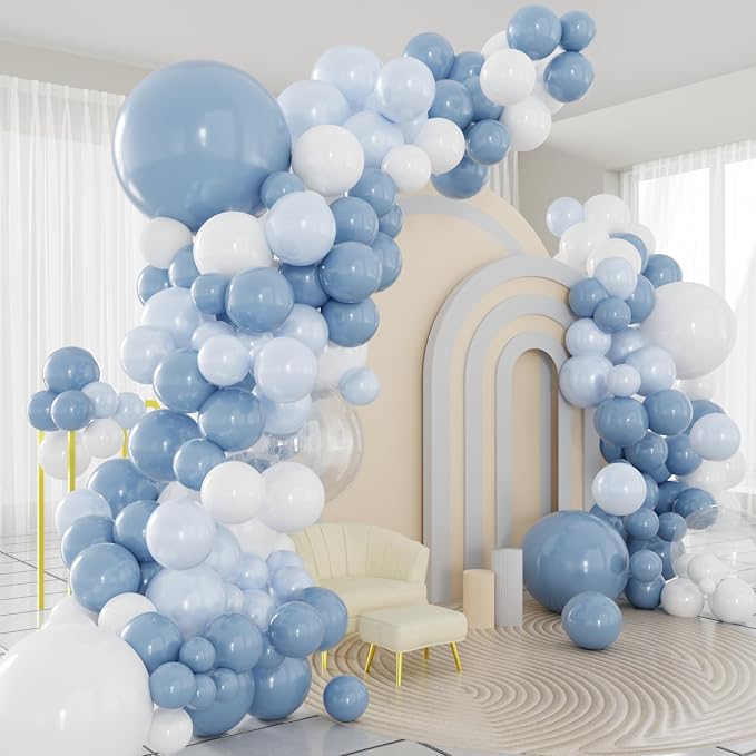 Dusty Blue Balloons Arch Kit by PATYDECRO