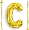 AULE 40 Inch Gold C Balloon Letter Foil A-Z Birthday Big Alphabet | Birthday by AULE