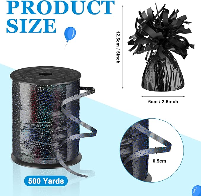 Yunsailing 25 Pcs Heavy Metallic Balloon Weights - Image 2