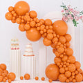 135pcs Orange Balloon Arch Kit Different Size of 18 12 10 5 Inch Burnt Orange by YISHEBAPA