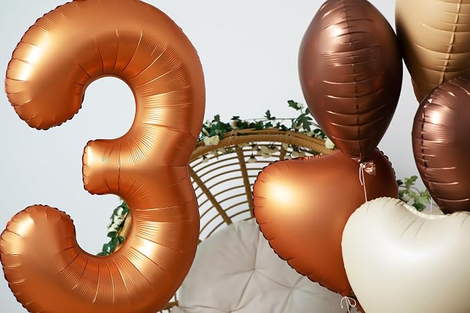 40 inch Orange Number 2 Balloon 2nd Birthday Party Decorations | Giant Foil - Image 4