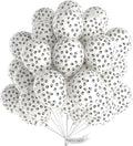 PartyWoo Paw Latex Matte Balloons 50pcs White Balloons Helium 12 Inch | Dog by PartyWoo