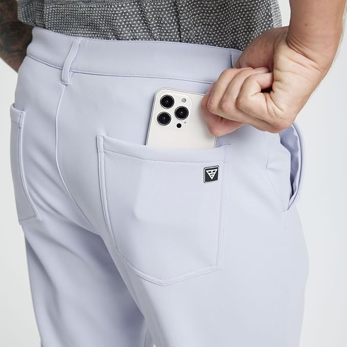 M MAELREG Golf Fleece Lined Pants Men Softshell Water-Resistant Workout Casual Outdoor Hiking Insulated Winter Pants for Men