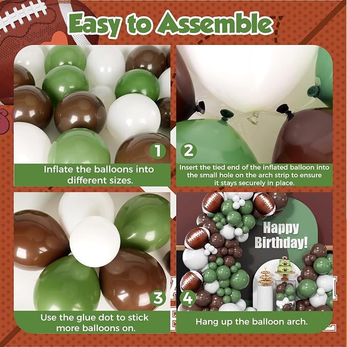 Football Balloon Arch Kit 158Pcs - Image 3